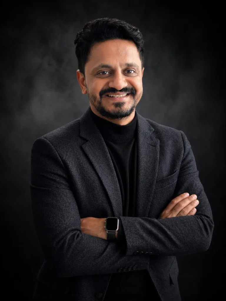 Professional portrait of Amit Patel, a Strategic Operations Advisor helping founders build structure and scale, drawing on 22 years of technology experience.